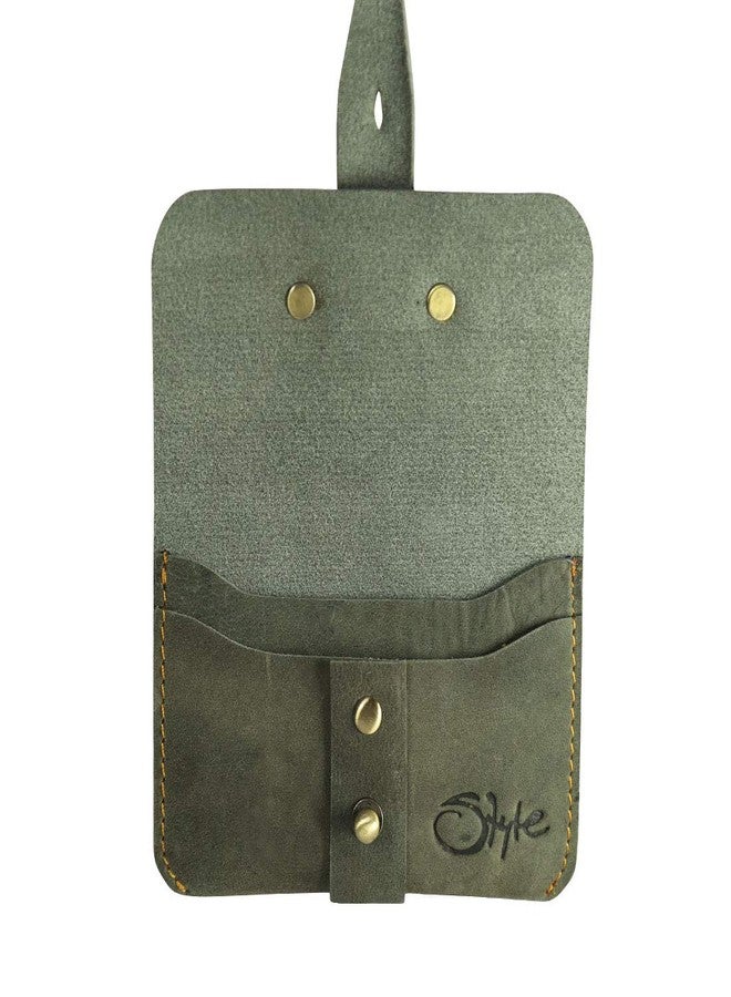 STYLE SHOES Green Genuine Leather Card Holder||Credit Card Holder ||Debit Card holder||ATM Card Holder - Image 3